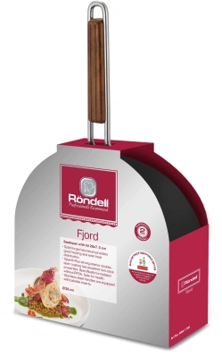 Сотейник Rondell Fjord RDA-1799 4.0л. d=28см (с крышкой) черный