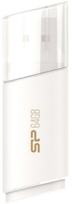 Флеш Диск Silicon Power 64Gb Blaze B06 SP064GBUF3B06V1W USB3.0 белый