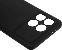 Чехол (клип-кейс) BoraSCO для Xiaomi Poco F6 Pro Silicone Case черный (73394)