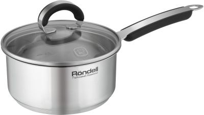 Ковш Rondell Brando RDS-1803 1.3л. d=16см (с крышкой) стальной