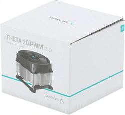 Устройство охлаждения(кулер) Deepcool Theta 20 PWM Soc-1700/1851 черный 4-pin 31.1dB Al 95W 355gr Ret (DP-ICAS-T20P-17)