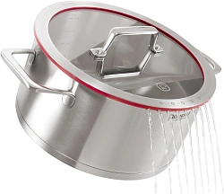 Кастрюля Rondell Verter RDS-2030 4.7л. d=24см (с крышкой) стальной