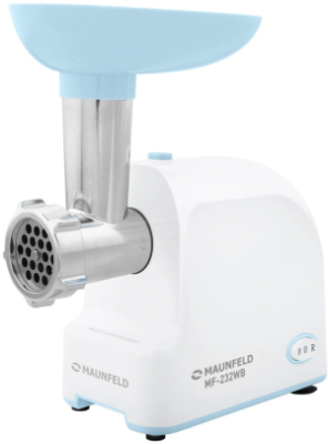 Мясорубка Maunfeld MF-232WB 1340Вт голубой