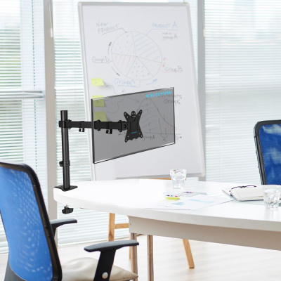 Кронштейн для мониторов Kromax CASPER-507 черный 10"-34" макс.10кг настольный поворот и наклон