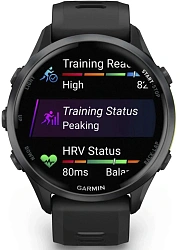 Смарт-часы Garmin Forerunner 970 47мм 1.4" AMOLED корп.черный рем.черный (010-02969-10)