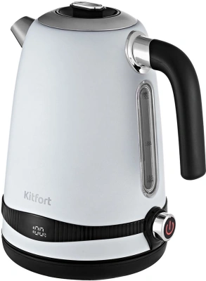 Чайник электрический Kitfort КТ-6121-2 1.7л. 2200Вт белый корпус: металл/пластик