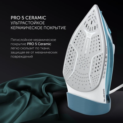 Утюг Polaris PIR 2487AK 2400Вт бирюзовый/белый