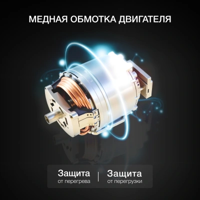 Кухонная машина Hyundai HYM-S8591 планетар.вращ. 1500Вт черный/серебристый