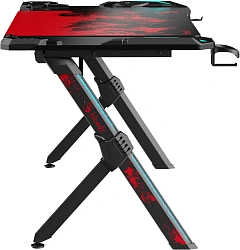 Стол игровой Bloody BD-TB201 столешница ЛДСП карбон каркас черный 140x75x75см