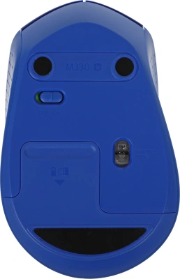 Мышь Logitech M330 Silent Plus синий оптическая 1000dpi silent беспров. USB 2but (910-004925)