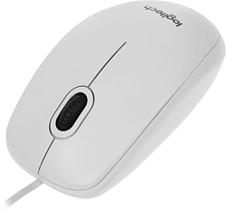 Мышь Logitech B100 белый оптическая 1000dpi USB 2but (910-003360)