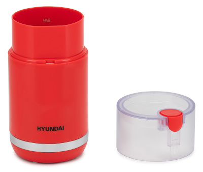 Кофемолка Hyundai HYC-G3272 200Вт сист.помол.:ротац.нож вместим.:70гр красный