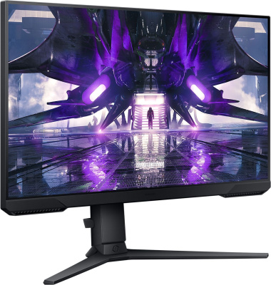 Монитор Samsung 24" Odyssey G3 S24AG320NI черный VA LED 1ms 16:9 HDMI полуматовая HAS Piv 3000:1 250cd 178гр/178гр 1920x1080 165Hz FreeSync Premium DP 4.5кг