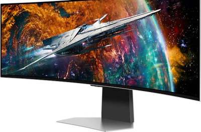 Монитор Samsung 49" Odyssey OLED G9 S49CG954SI серебристый OLED LED 32:9 HDMI M/M матовая HAS 1000000:1 250cd 178гр/178гр 5120x1440 240Hz FreeSync Premium Pro DP 2K USB 12.9кг