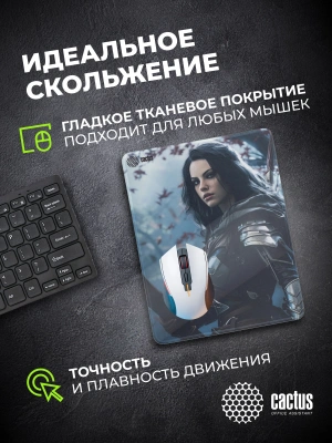 Коврик для мыши Cactus Woman 400x300x3мм (CS-MP-PRO05XL)
