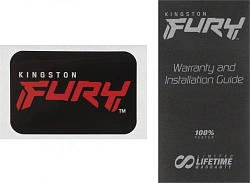 Память DDR5 32GB 5200MHz Kingston KF552C40BWA-32 Fury Beast RGB RTL Gaming PC5-41600 CL40 DIMM 288-pin 1.25В single rank с радиатором Ret