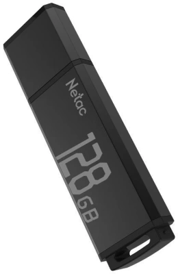 Флеш Диск Netac 128Gb U351 NT03U351N-128G-20BK USB2.0 серый