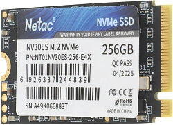 Накопитель SSD Netac PCIe 3.0 x4 256GB NT01NV30ES-256-E4X NV30ES M.2 2242