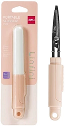 Ножницы Deli EZ508PINK EZ508 Linfini портативные 125мм ручки пластиковые сталь розовый блистер