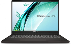 Ноутбук MSI Commercial 14 H A13MG-002US Core i5 13420H 16Gb SSD512Gb Intel UHD Graphics 14" IPS FHD+ (1920x1200) Windows 11 Pro Multi Language grey WiFi BT Cam (9S7-14L111-002)