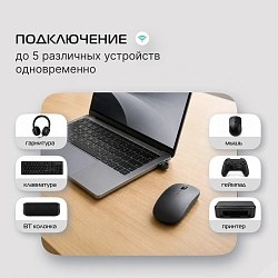 Адаптер USB Buro BU-BT530 BT5.3+EDR class 1.5 20м черный