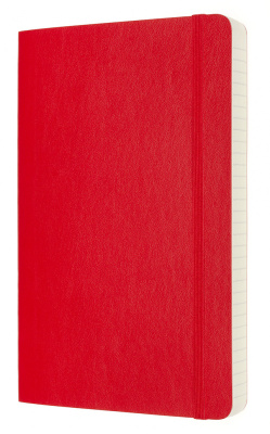 Блокнот Moleskine CLASSIC SOFT EXPENDED QP616EXPF2 Large 130х210мм 400стр. линейка мягкая обложка красный