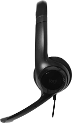Наушники с микрофоном Logitech H390 черный 1.9м накладные USB оголовье (981-001578)