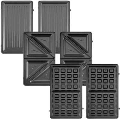 Вафельница Kitfort КТ-3699 750Вт серебристый/черный