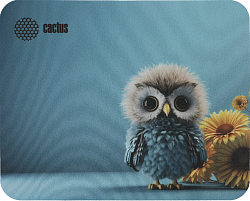Коврик для мыши Cactus Owl blue 220x180x2мм (CS-MPC-P07XS)