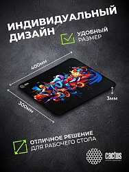 Коврик для мыши Cactus Graffiti 400x300x3мм (CS-MPC-PRO10XL)