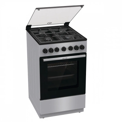 Плита Комбинированная Gorenje GK5B44SF серебристый (стеклянная крышка)