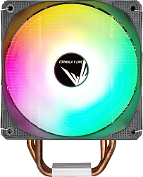 Устройство охлаждения(кулер) Formula Ice Burg Plus ARGB Soc-AM5/AM4/1200/1700/1851 черный 4-pin 17-34dB Al+Cu 200W 737gr Ret (ICE BURG PLUS ARPW 4P BK)