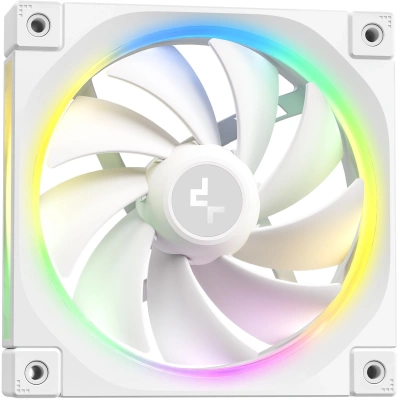 Система водяного охлаждения Deepcool LQ360 Wh ARGB Soc-AM5/AM4/1200/1700/1851 белый 4-pin 32dB Al LCD 350W 1840gr Ret (R-LQ360-WHDSMC-G-1)