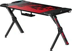 Стол игровой Bloody BD-TB201 столешница ЛДСП карбон каркас черный 140x75x75см