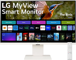Монитор LG 31.5" MyView 32SR83U-W белый IPS LED 16:9 HDMI M/M матовая HAS 400cd 178гр/178гр 3840x2160 60Hz UHD USB 7.7кг