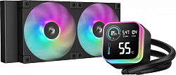 Система водяного охлаждения Deepcool LQ240 ARGB Soc-AM5/AM4/1200/1700/1851 черный 4-pin 38.71dB Al LCD 300W 1530gr Ret (R-LQ240-BKLSMW-G-1)