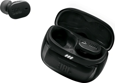 Гарнитура внутриканальные JBL Tune Buds 2 Ghost черный беспроводные bluetooth в ушной раковине (JBLTBUDS2GBLK)