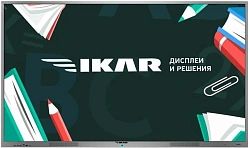 Панель Ikar 75" ИП 75-217-411 черный IPS LED 8ms 16:9 DVI HDMI M/M Cam матовая 4000:1 700cd 178гр/178гр 3840x2160 VGA DP SPDIF UHD USB 57кг (RUS)
