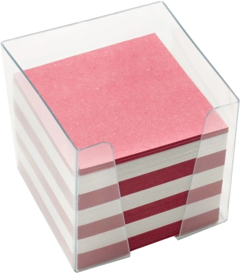 Блок для записей бумажный Silwerhof Эконом 701036 90x90x90мм 65г/м2 ассорти в подставке