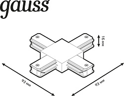 Соединитель Gauss TR111 черный