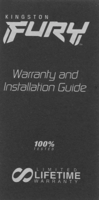 Память DDR5 8GB 5600MHz Kingston KF556C40BBA-8 Fury Beast RGB RTL Gaming PC5-44800 CL40 DIMM 288-pin 1.25В single rank с радиатором Ret