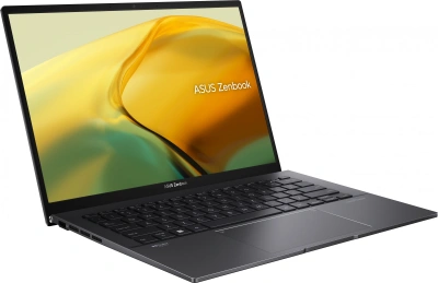 Ноутбук Asus Zenbook 14 UM3402YA-KP854 Ryzen 5 7430U 16Gb SSD512Gb AMD Radeon Graphics 14" IPS WQXGA (2560x1600) без ОС black WiFi BT Cam Bag (90NB0W95-M01KZ0)