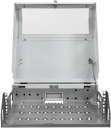 Шкаф коммутационный NTSS (NTSS-SOHO5U) настенный 5U 520x140мм пер.дв.стекл несъемн.бок.пан. 80кг белый 11кг 480мм IP20 металл