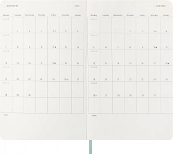 Еженедельник Moleskine PRECIOUS & ETHICAL MAMBA Large 130х210мм обложка экокожа 144стр. бирюзовый