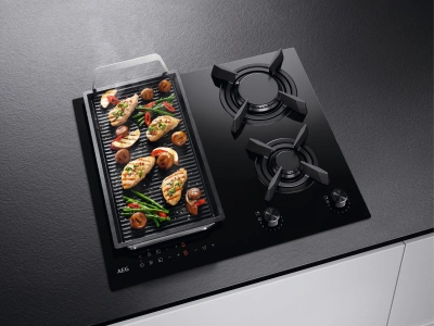 Газовая варочная поверхность AEG HDB64623NB черный