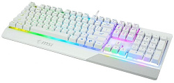 Клавиатура MSI Vigor GK30 белый USB for gamer LED