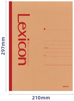 Тетрадь Deli 23218 A4 100л линейка ассорти