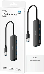 Разветвитель USB 3.0 Cudy UH40A 4порт. черный