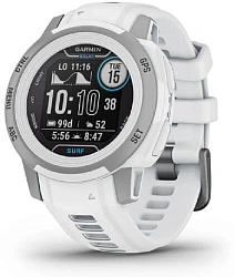 Смарт-часы Garmin Instinct 2s Solar 40мм 1.2" AMOLED корп.черный/белый рем.белый (010-02564-03)