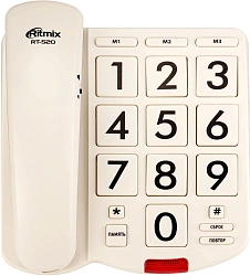 Телефон проводной Ritmix RT-520 слоновая кость
